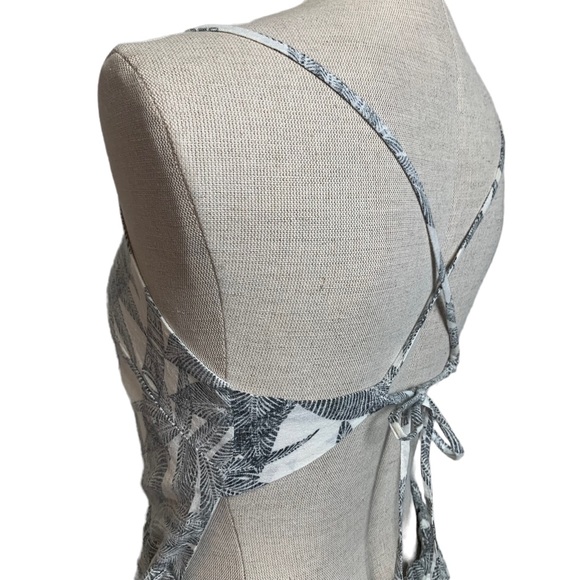 Marine Layer LILY Dress in Linen & Cotton and Palm Print sz XL - Picture 10 of 16